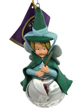 Disney Sleeping Beauty Flora Fairy Enchanted Christmas Ornament Glitter NWT